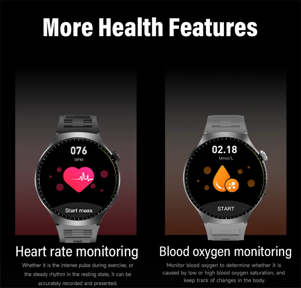 Smartwatch GT4 HD 1.52'' com Chamadas Bluetooth e Assistente de Voz
