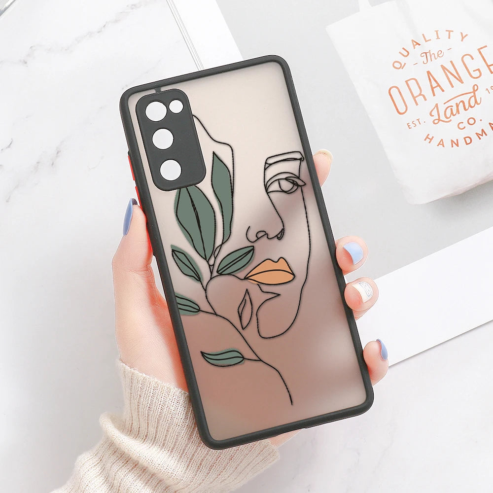 Capa Matte Estética para Samsung Galaxy S Series