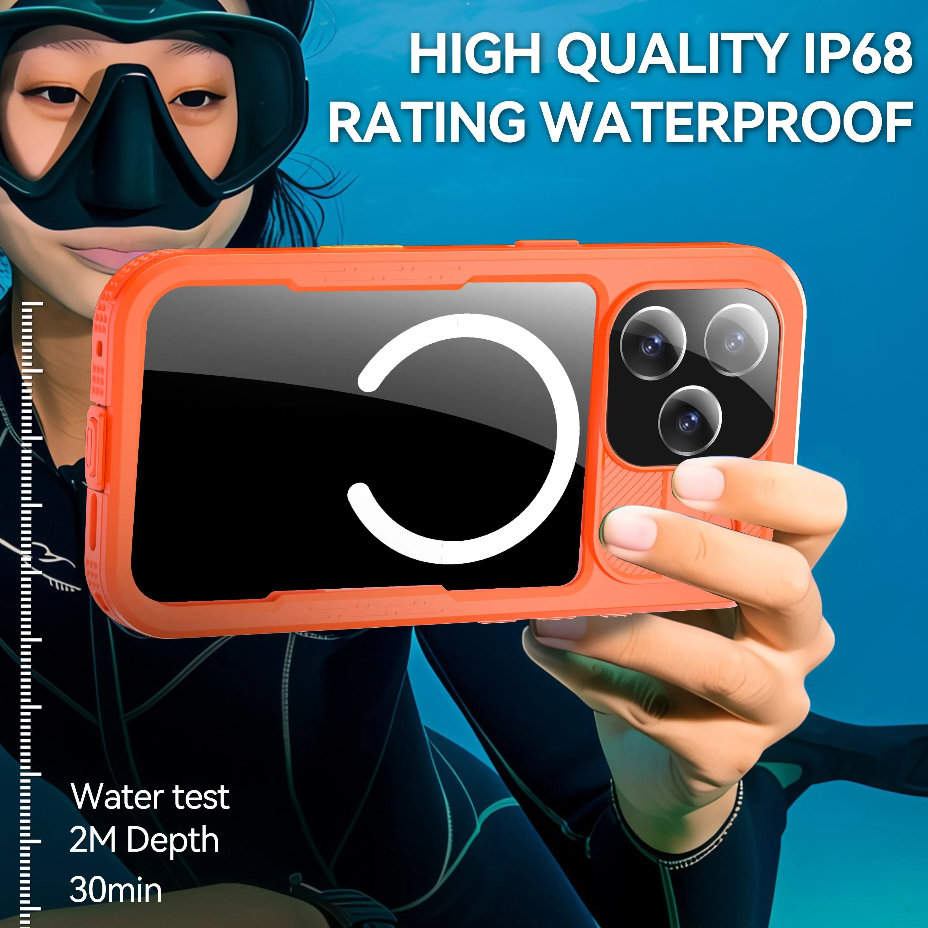Capa Impermeável IP68 Magnética Shellbox para iPhone 17