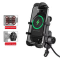 Suporte de Telefónico para Mota com Carregamento Sem Fios QC3.0 e GPS
