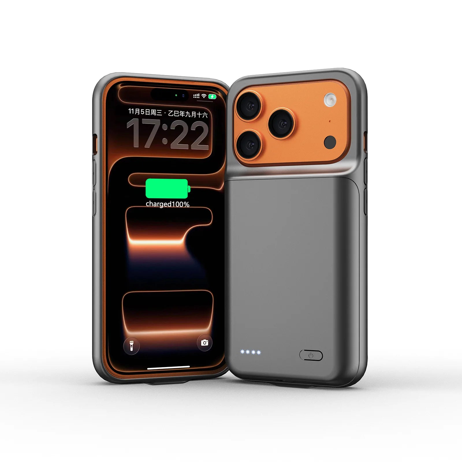 Capa com Bateria para iPhone 17 Air, 16, 15, 14, 13, 12 e 11 Series — Power Bank Portátil 6800mAh