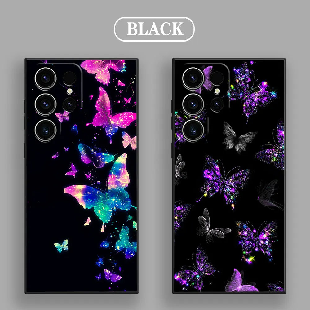 Capa Silicone Borboleta para Samsung Galaxy S Series
