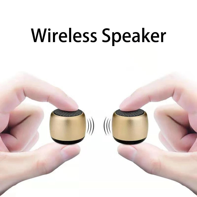 Coluna Bluetooth TWS Mini Subwoofer Metal — Som Potente e Portátil