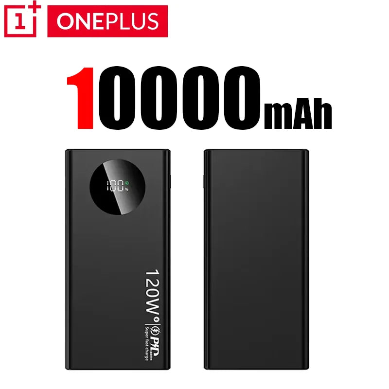 Power Bank OnePlus 10000mAh 120W com Display LED