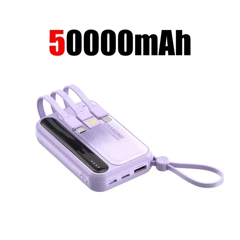 Power Bank Lenovo Mini 120W com 4 Cabos Integrados