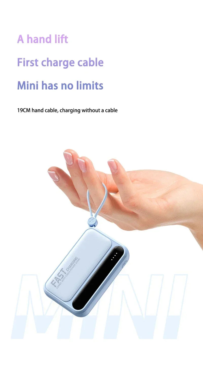 Power Bank Lenovo Mini 120W com 4 Cabos Integrados