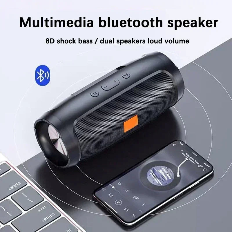 Coluna Bluetooth 5.0 Portátil IP65 Resistente à Água com Bateria Longa