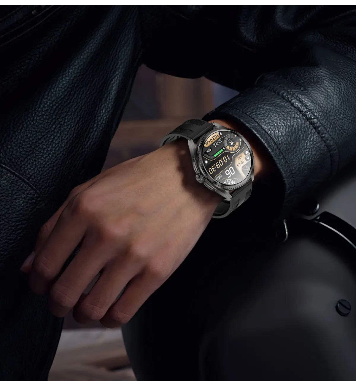 Smartwatch 2026 — NFC, GPS, Bússola, Altitude e Monitorização de Saúde Completa