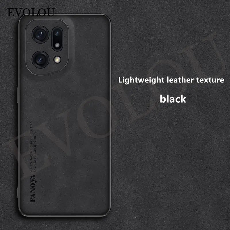 Capa Couro Pele de Carneiro para OPPO Find X5 Pro