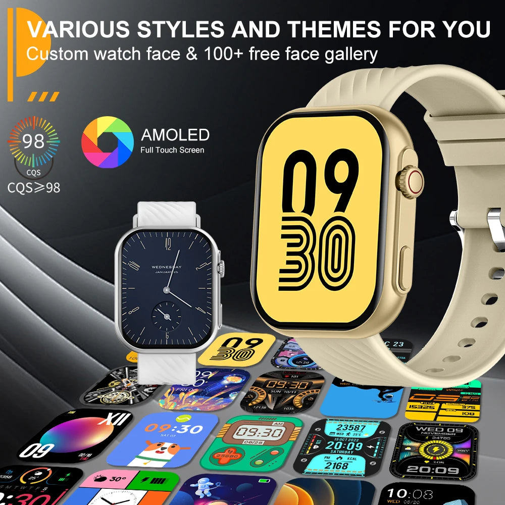 Smartwatch 2.01'' com GPS Integrado, IP68 e 100+ Modos Desportivos