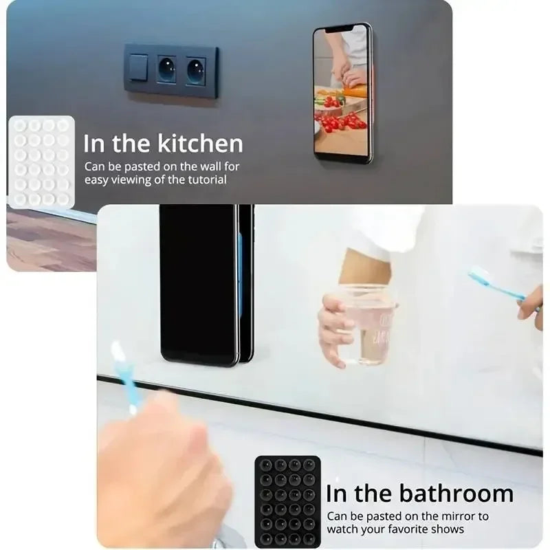Suporte de Silicone com Ventósa para Telefónico — Multifuncional