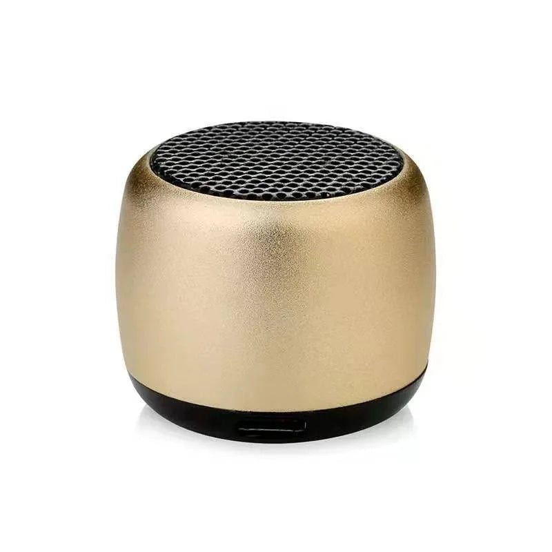 Coluna Bluetooth TWS Mini Subwoofer Metal — Som Potente e Portátil