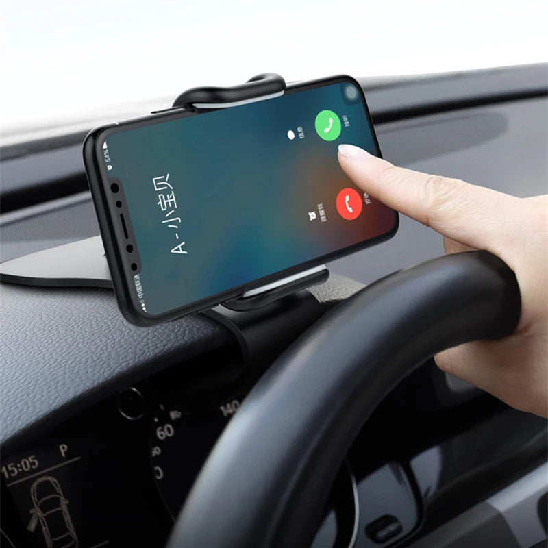 Suporte Telefónico para Carro 360° Rotativo — Dashboard Universal