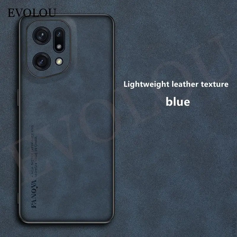 Capa Couro Pele de Carneiro para OPPO Find X5 Pro