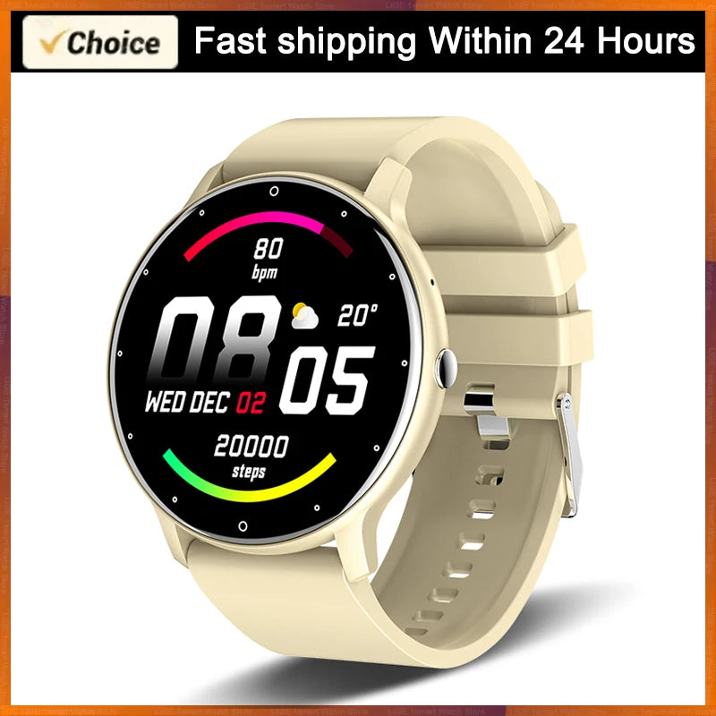 Smartwatch LIGE 2026 com Monitor Cardíaco e Fitness para Android e iOS