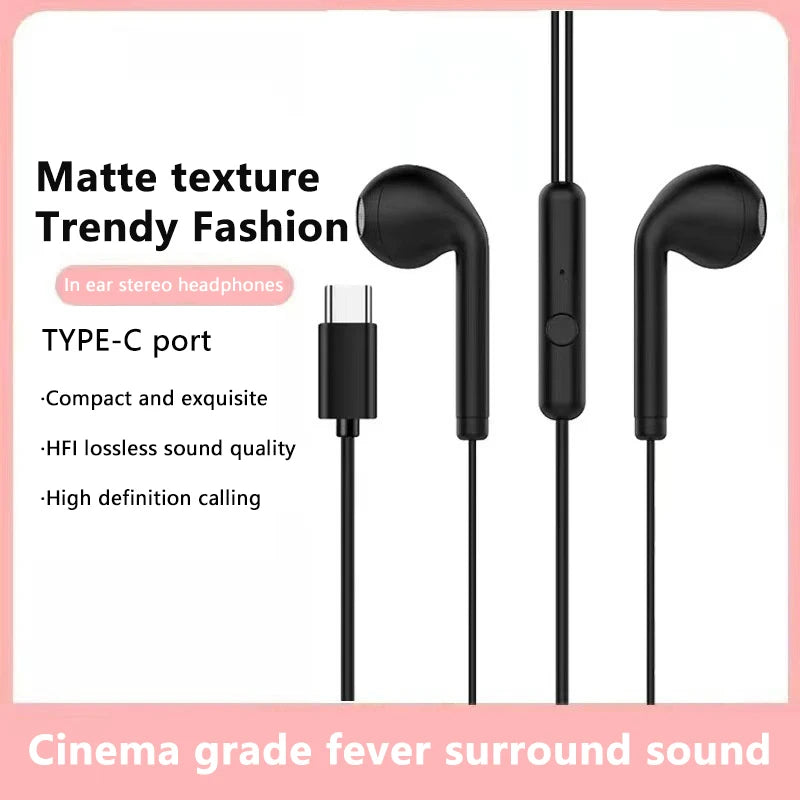 Auriculares com Fio em Metal com Microfone e Controlo de Volume
