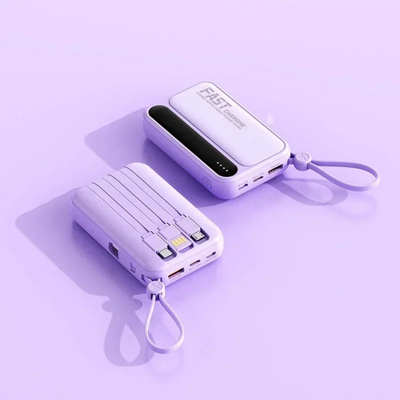 Power Bank Lenovo Mini 120W com 4 Cabos Integrados