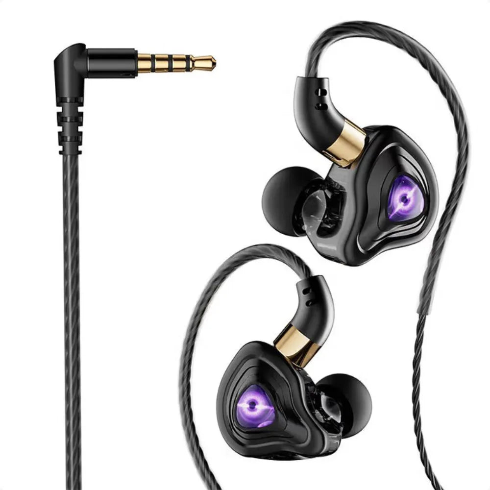 Auriculares HiFi 3.5mm com Microfone e Cancelamento de Ruído