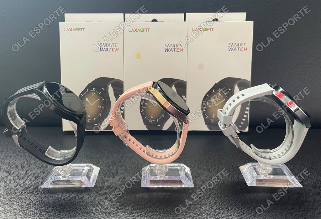 Smartwatch Ultra Fino em Aço Inoxidável — Design Slim Premium, Saúde Completa e Notificações