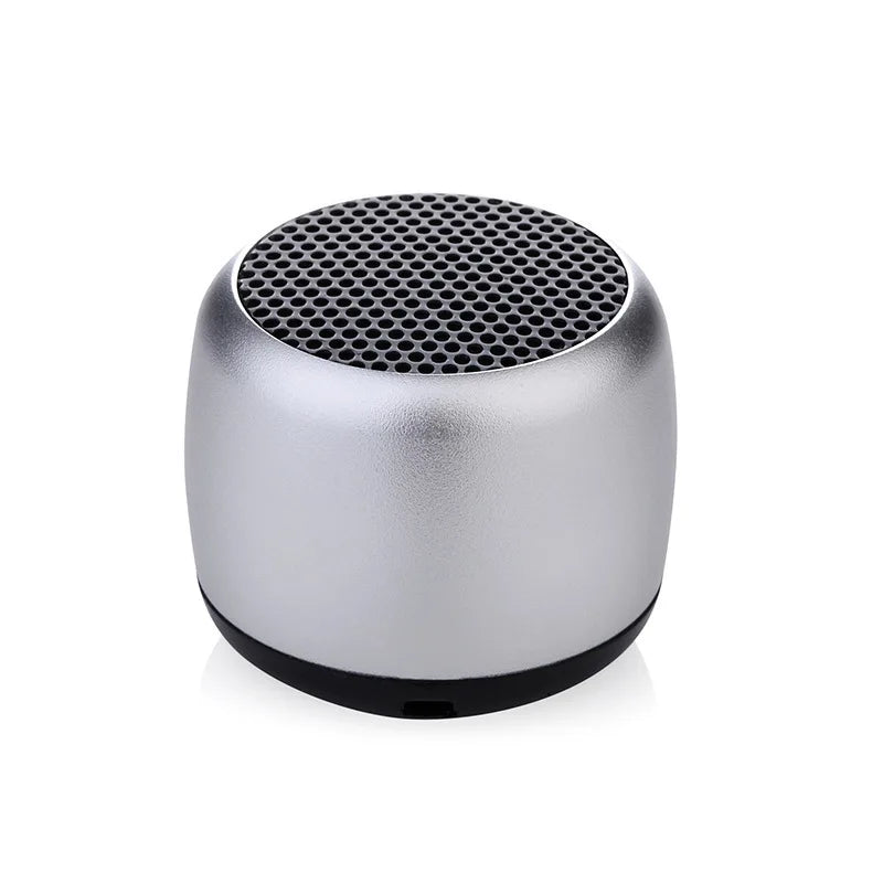 Coluna Bluetooth TWS Mini Subwoofer Metal — Som Potente e Portátil