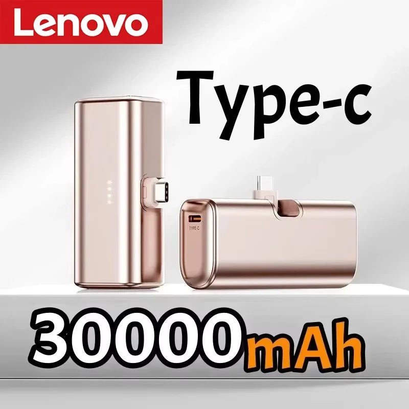 Power Bank Mini Lenovo 22.5W Carregamento Rápido