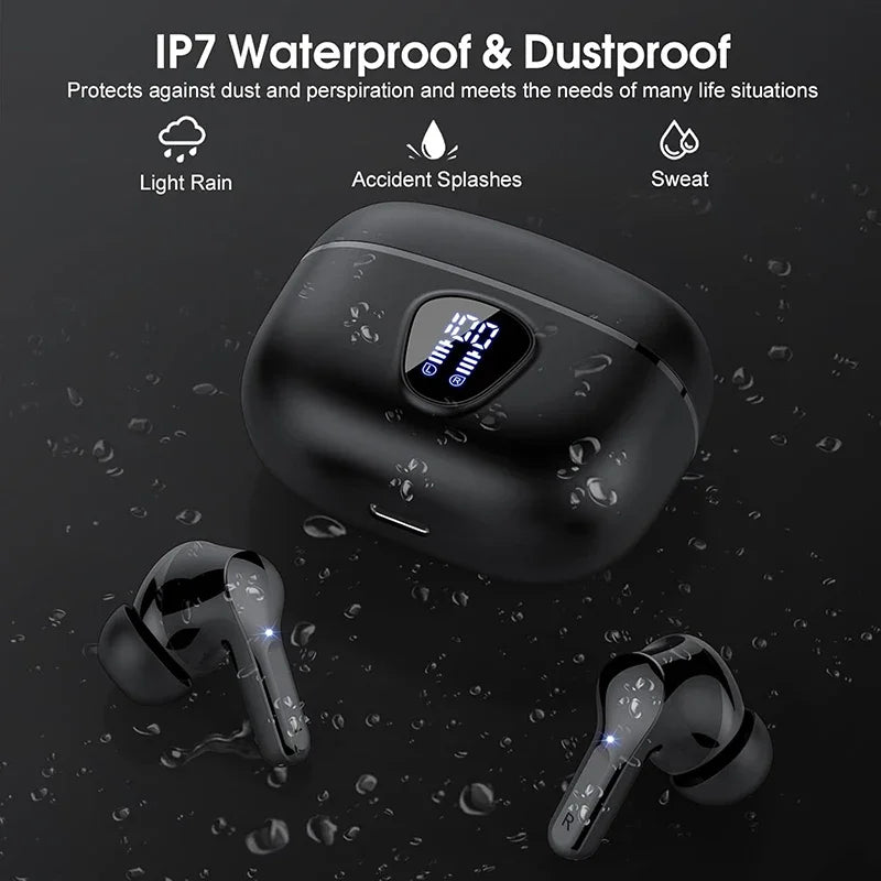 Auscultadores Bluetooth Over-Ear com Memory Foam e Carregamento Sem Fios
