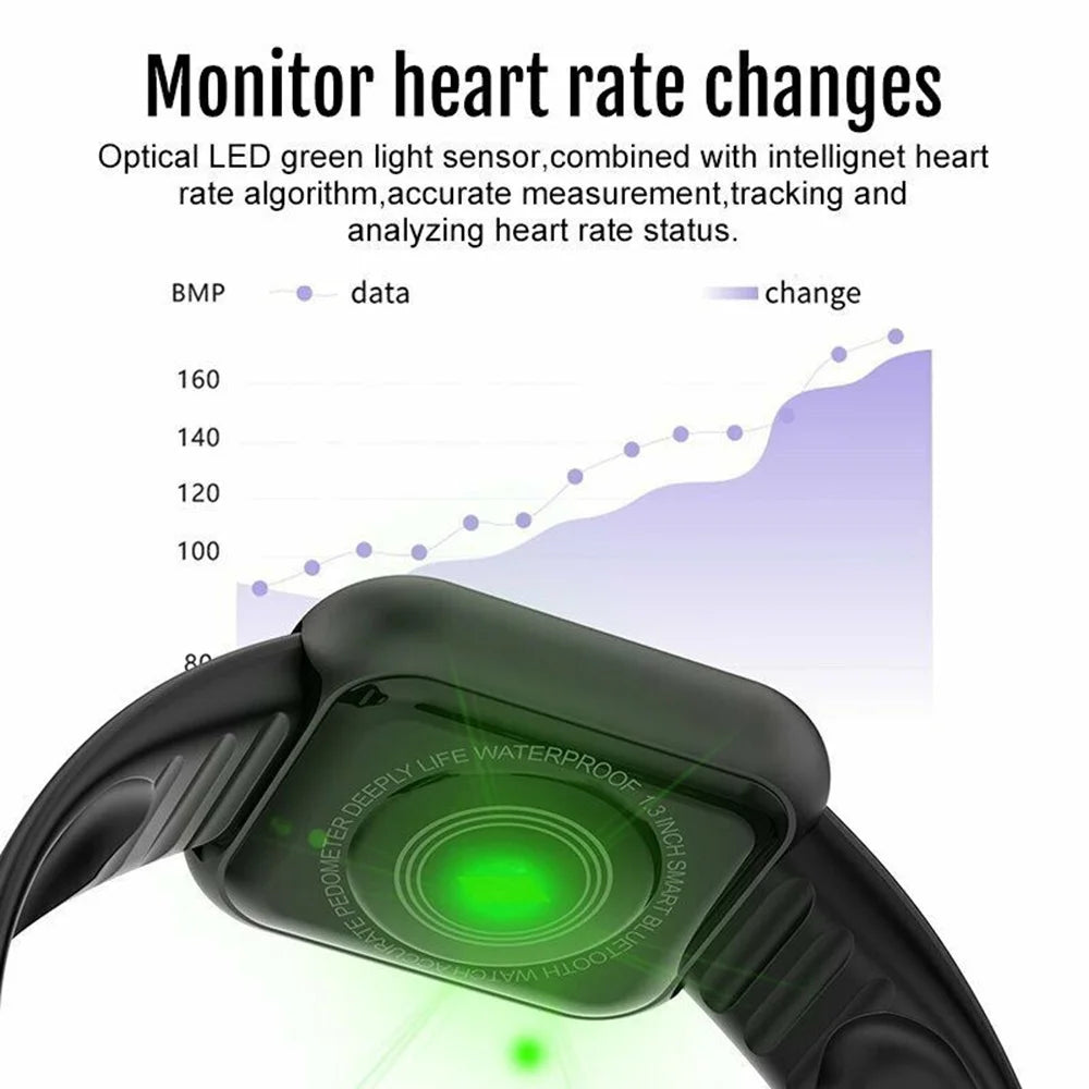 Smartwatch Fitness Unissexo com Monitor de Saúde e Música — Versão B