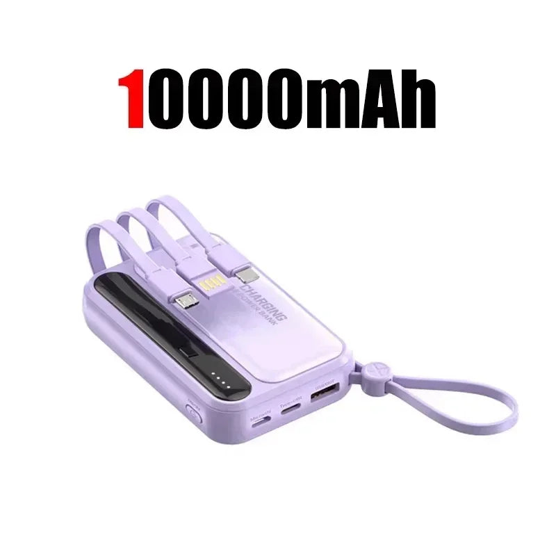 Power Bank Lenovo Mini 120W com 4 Cabos Integrados