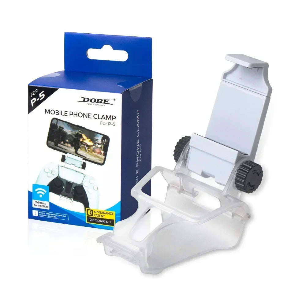 Suporte de Telefónico para Comando PS5 DualSense — Clip Ajustável