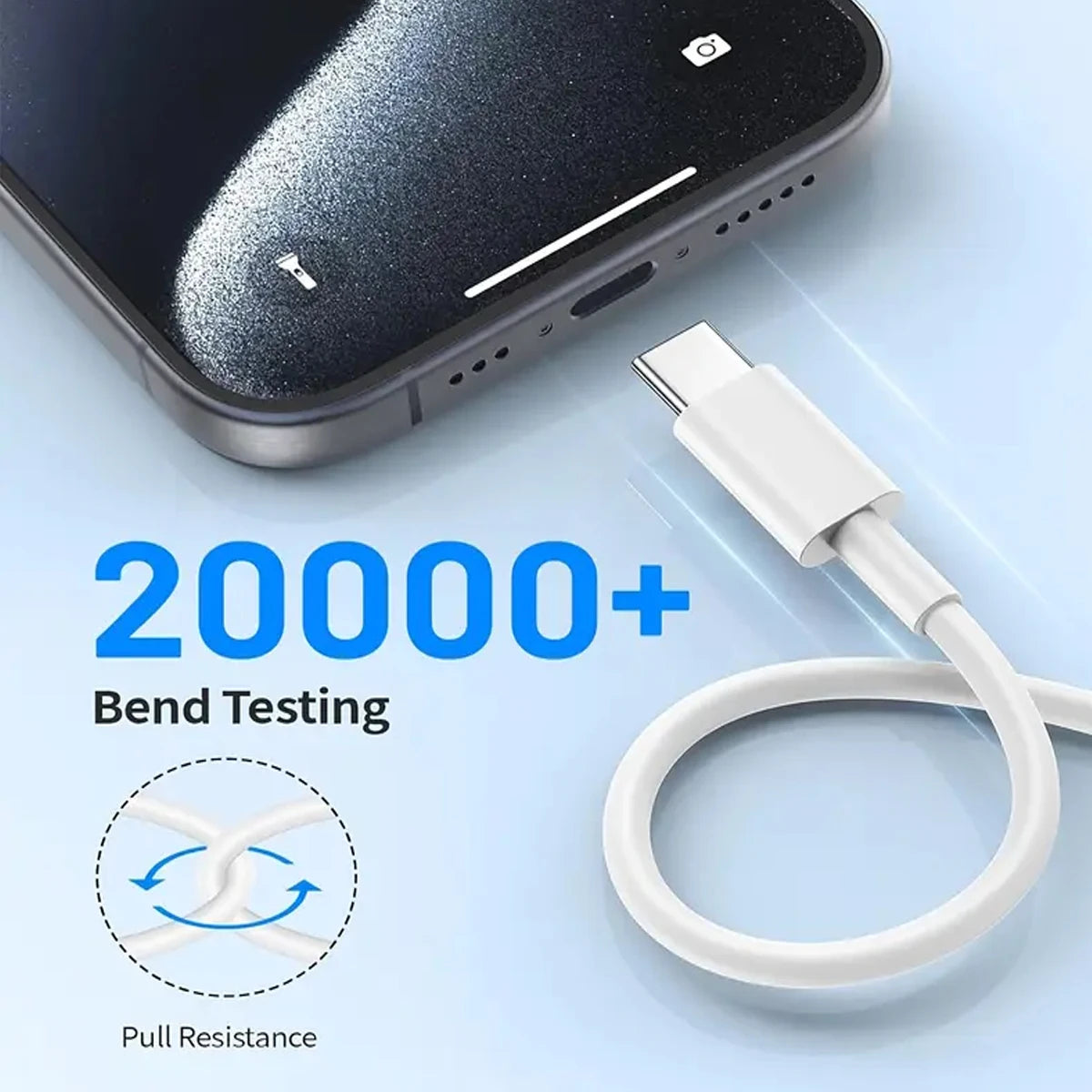 Cabo USB-A para USB-C Carregamento Rápido — 1m e 2m
