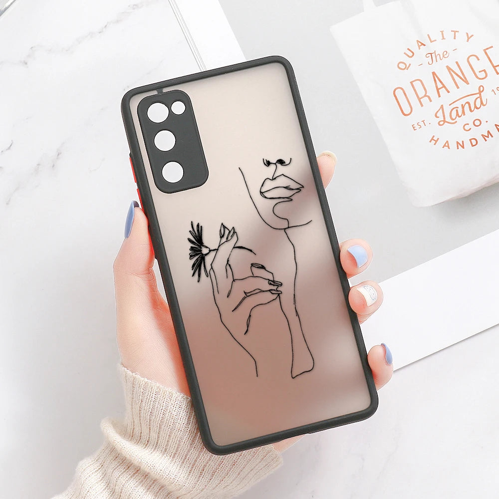 Capa Matte Estética para Samsung Galaxy S Series
