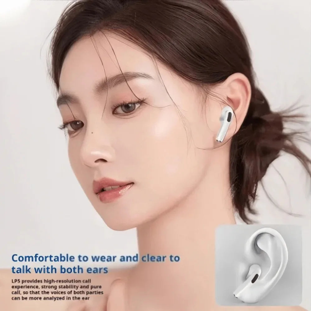 Earbuds TWS Bluetooth 5.3 com Redução de Ruído e Áudio HD