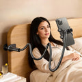 Suporte de Telefónico para Cama em Liga de Alumínio — Braço Flexível