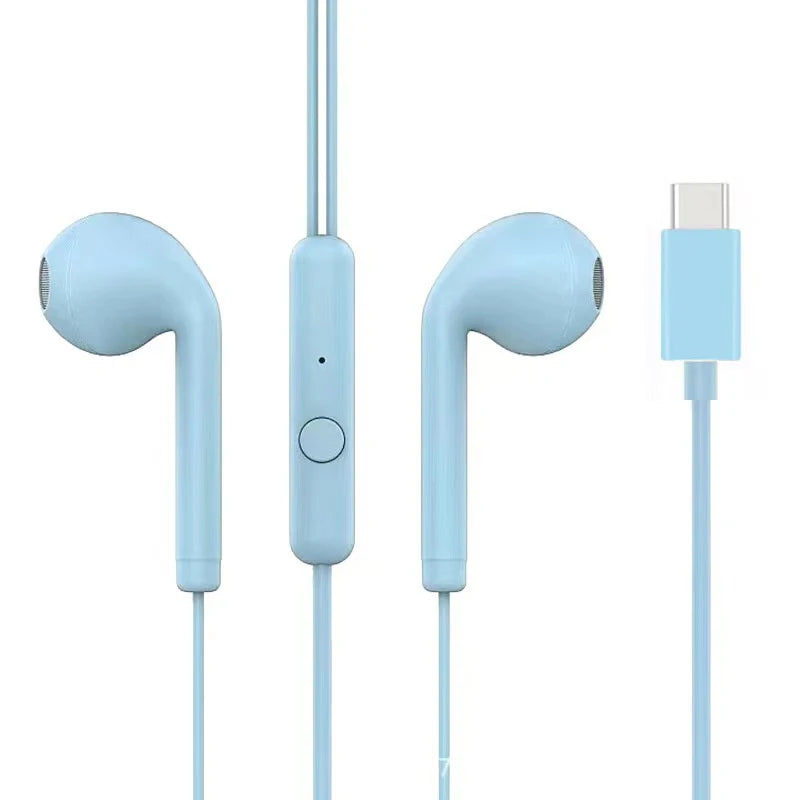 Auriculares com Fio em Metal com Microfone e Controlo de Volume
