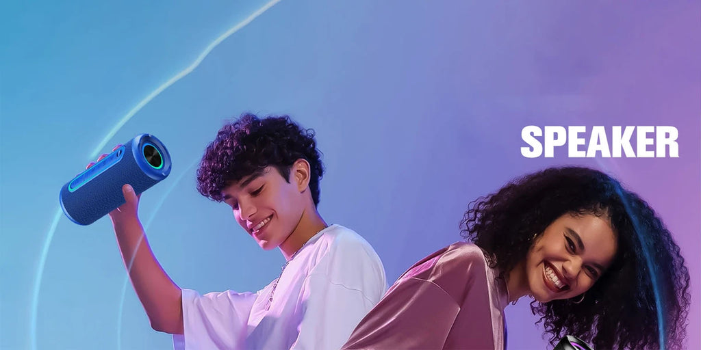 Coluna Bluetooth Portátil 30W — Som Estéreo, IPX7 À Prova de Água, RGB e Modos EQ