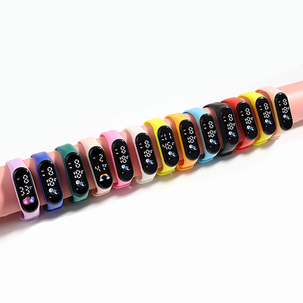 Smartwatch Kawaii para Crianças — Resistente à Água, Desporto e Digital para Rapazes e Raparigas