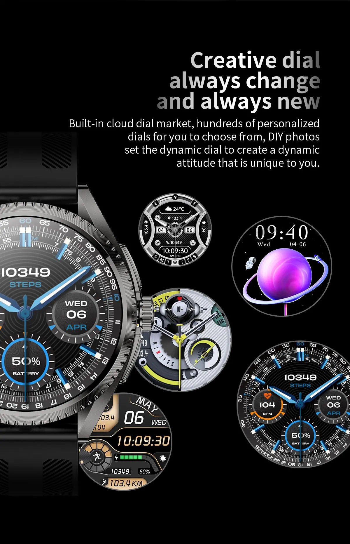 Smartwatch 2026 — NFC, GPS, Bússola, Altitude e Monitorização de Saúde Completa