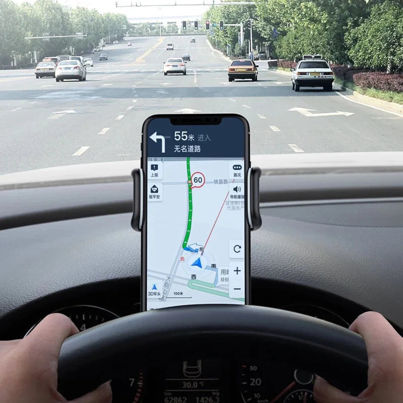 Suporte Telefónico para Carro 360° Rotativo — Dashboard Universal