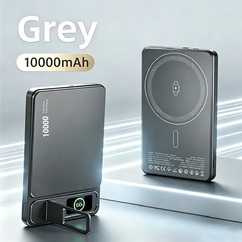 Power Bank MagSafe Ultra-Fino 10000mAh 20W para iPhone e iWatch
