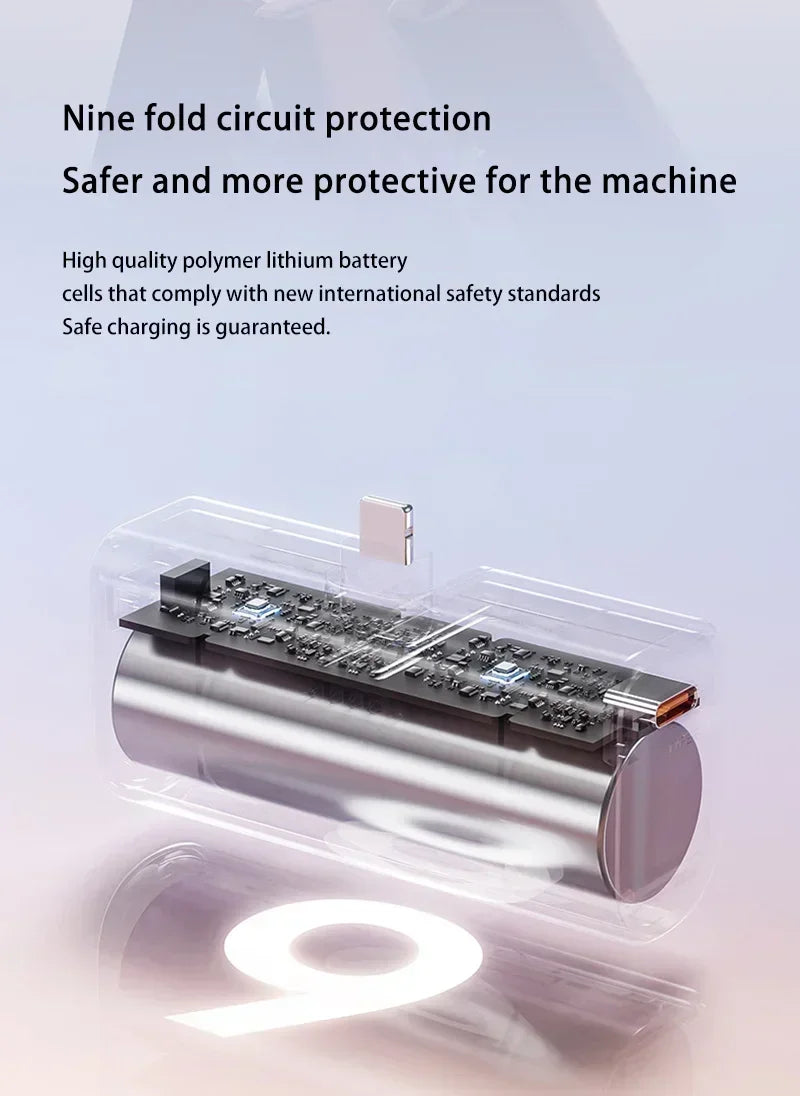 Power Bank Mini Lenovo 22.5W Carregamento Rápido