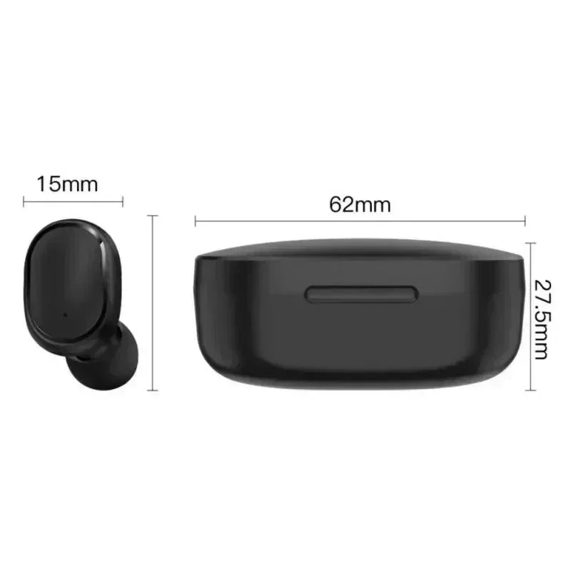 Auriculares Bluetooth TWS E6S — Cancelamento de Ruído e Microfone para iPhone e Xiaomi