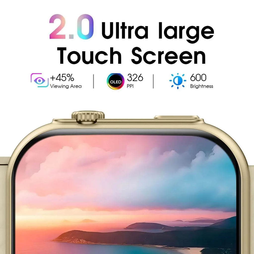 Smartwatch 2.01'' com GPS Integrado, IP68 e 100+ Modos Desportivos