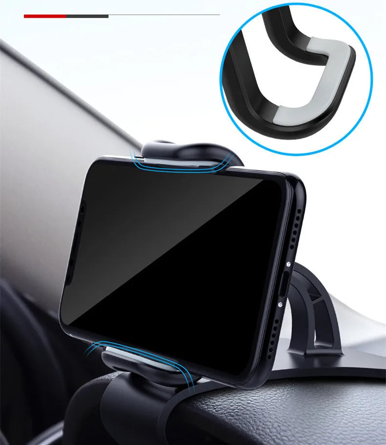 Suporte Telefónico para Carro 360° Rotativo — Dashboard Universal