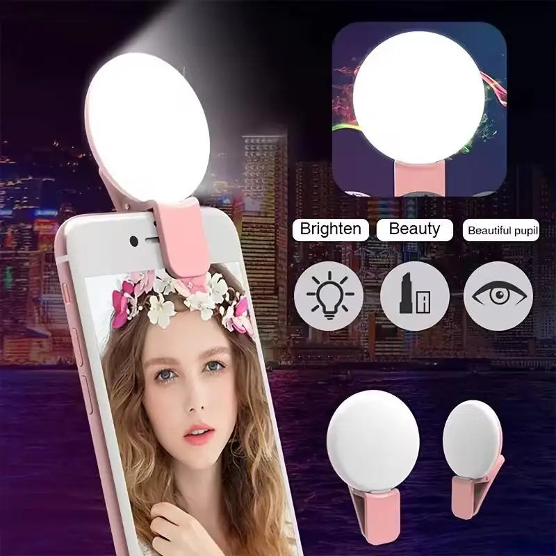 Luz LED Selfie Fill Light — Anel de Luz para Fotografia e Vídeo Universal