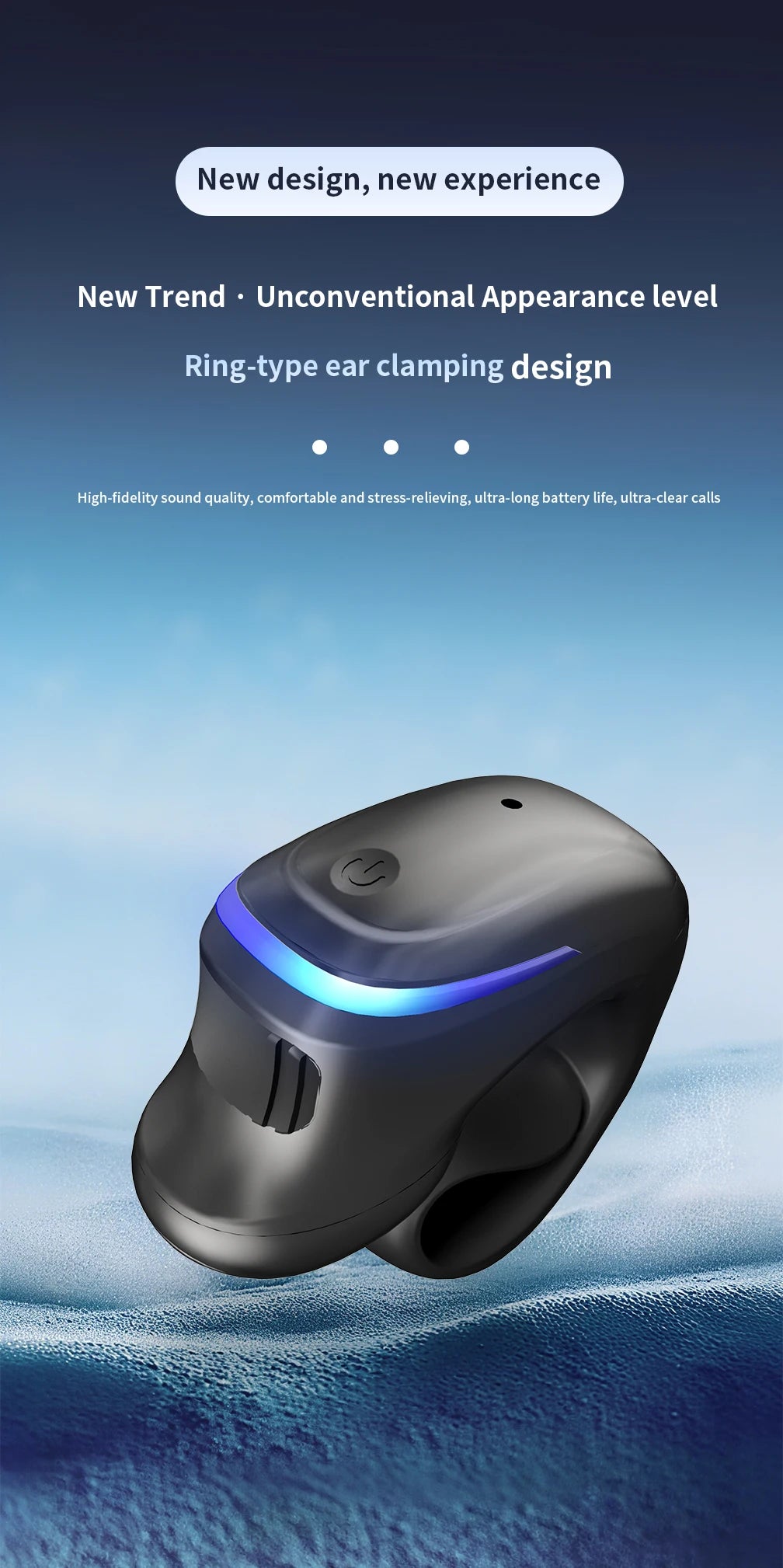 Auricular Bluetooth 5.3 Condução Óssea — Desportivo e Sem Fios
