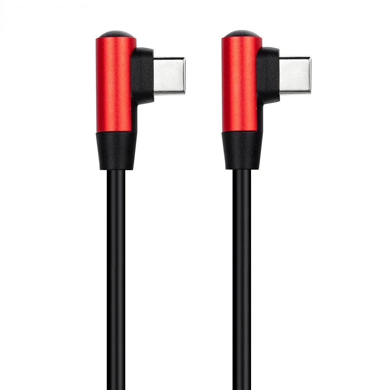 Cabo USB-C em Ângulo 90° 60W 480Mbps — 20cm/50cm/1m/2m