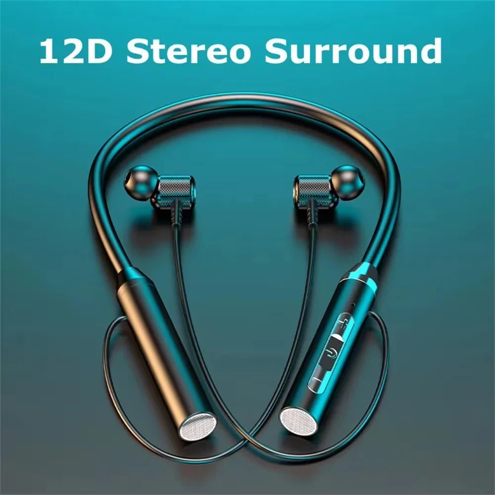 Auriculares Bluetooth Neckband Desportivos com Display LED