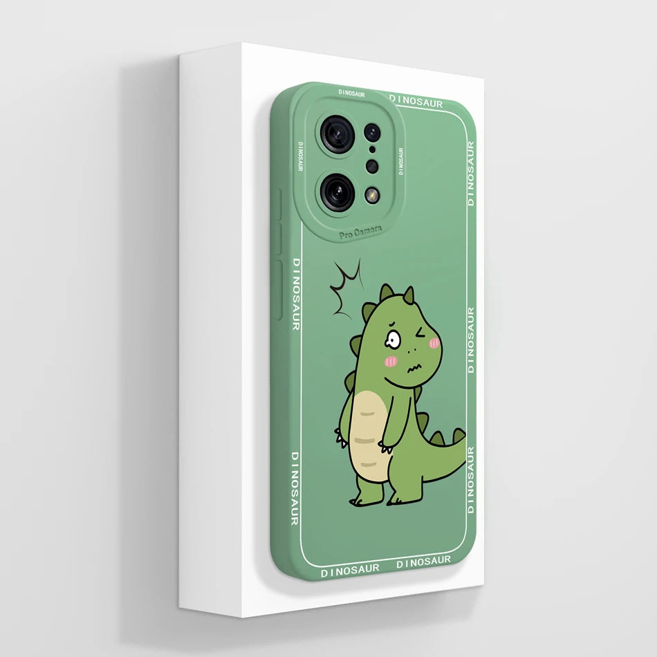 Capa Silicone Líquido Estilo Artístico para OPPO Find X5 Pro Lite