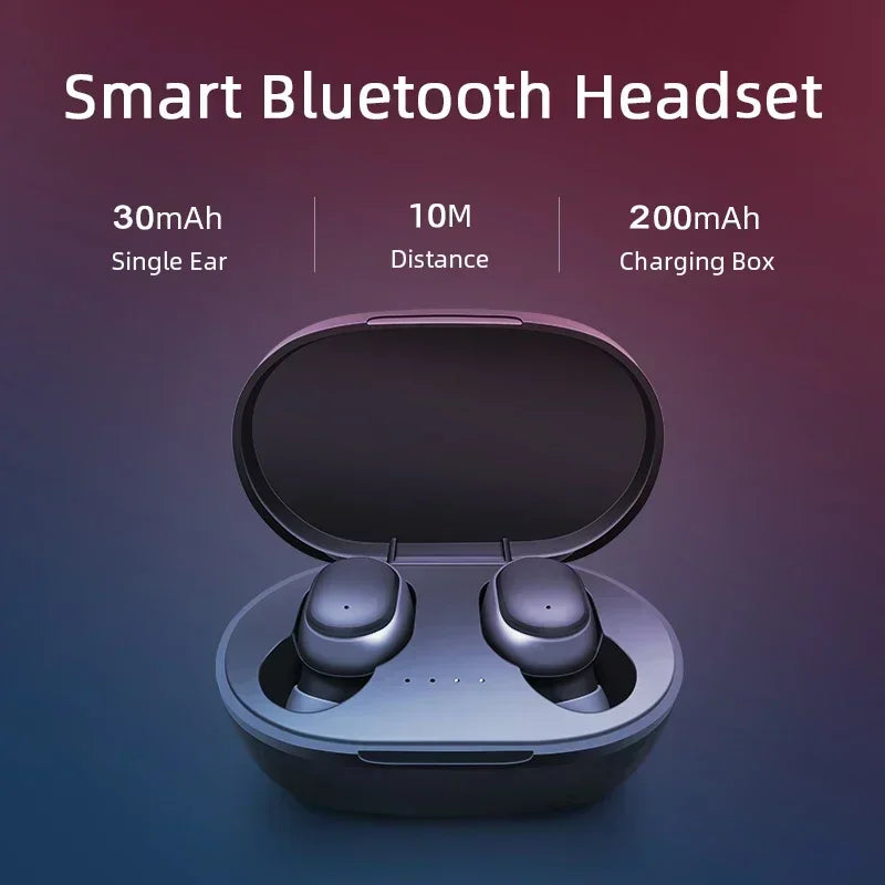Earbuds TWS Bluetooth 5.3 com Cancelamento de Ruído Ativo — HiFi, À Prova de Água e 5 Cores