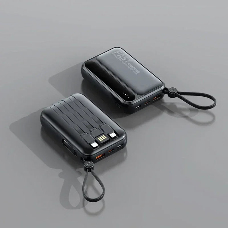 Power Bank Lenovo Mini 120W com 4 Cabos Integrados